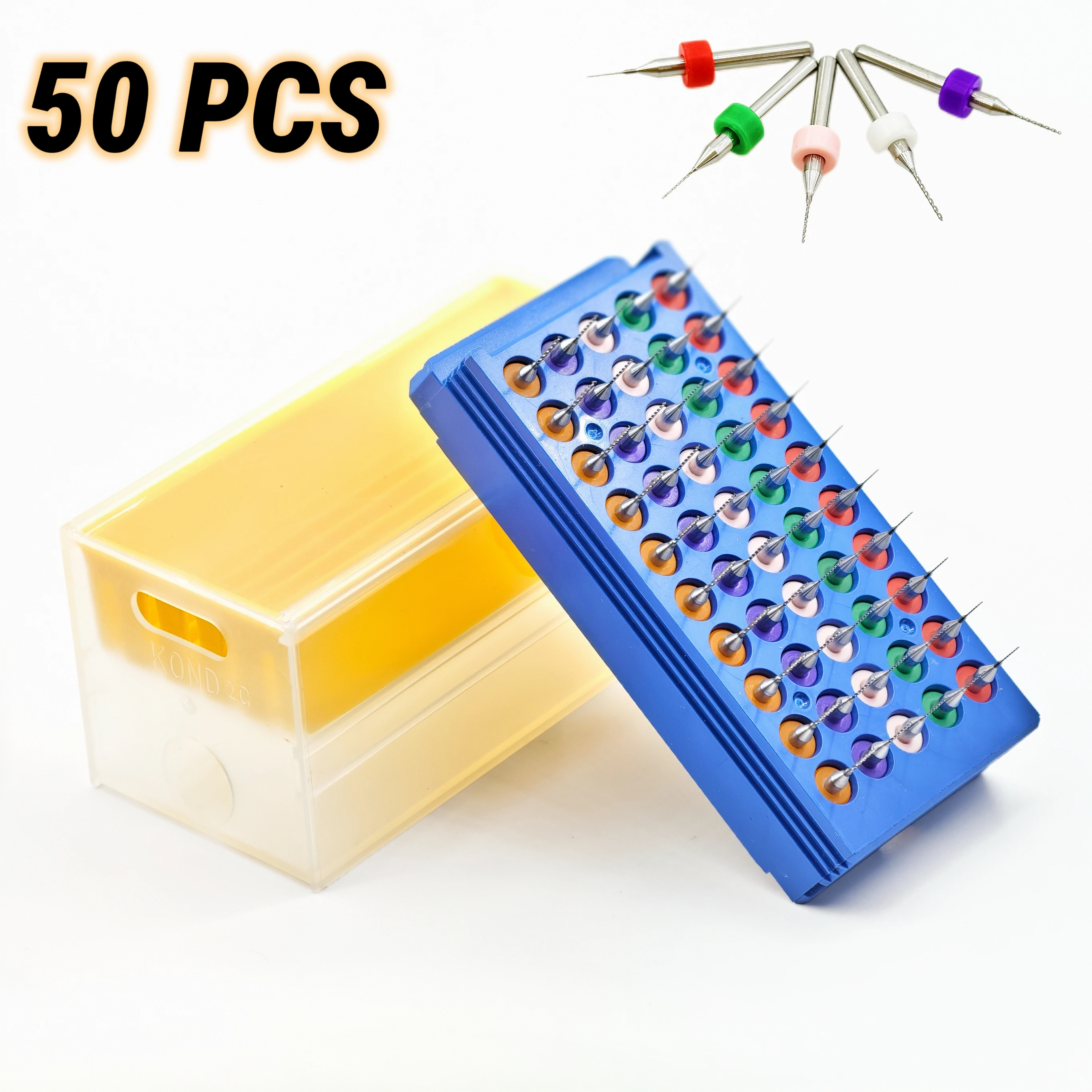 50 pcs Micro Drill Bit Set, Tungsten Carbide Drill Bits, PCB Small Drill Bit for Print Circuit Board, Jewelry, Modeling Making
50 pcs Micro Drill Bit Set, Tungsten Carbide Drill Bits, PCB Small Drill Bit for Print Circuit Board, Jewelry, Modeling Making