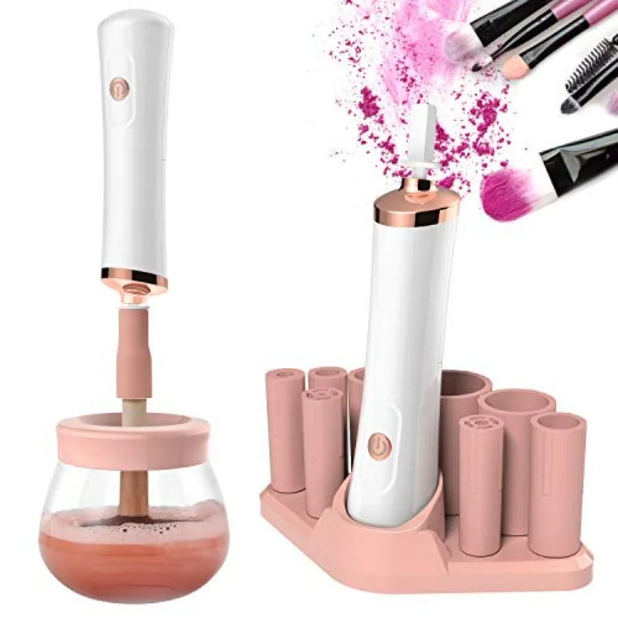 Upgraded Makeup Brush Cleaner and Dryer Machine, Electric Cosmetic Automatic Brush Spinner with 8 Size Rubber Collars, Wash and
Upgraded Makeup Brush Cleaner and Dryer Machine, Electric Cosmetic Automatic Brush Spinner with 8 Size Rubber Collars, Wash and