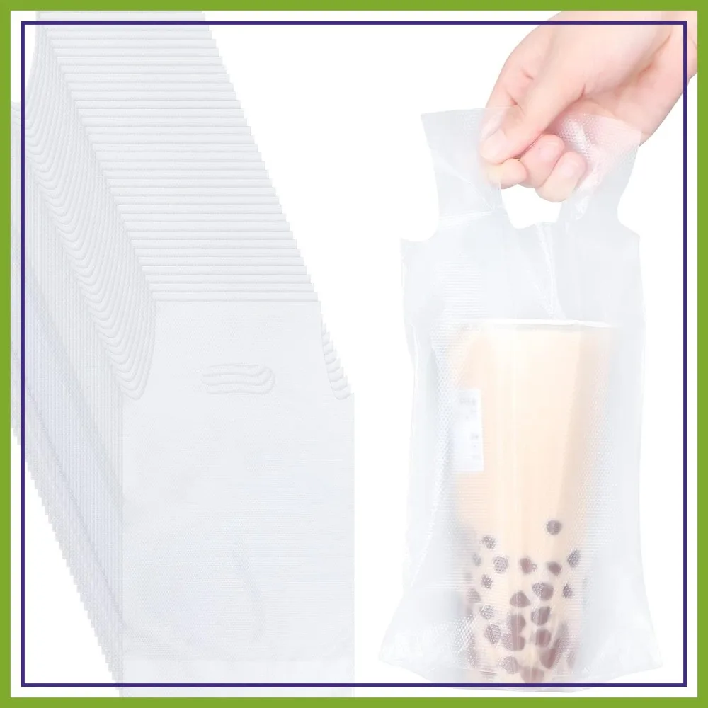 1000 PCS Drink Carrier for Delivery, Plastic Bag with Handle Single Cup Bag Holder, 6 x 11 Inch
1000 PCS Drink Carrier for Delivery, Plastic Bag with Handle Single Cup Bag Holder, 6 x 11 Inch