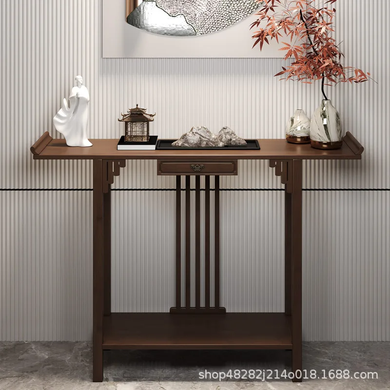 New Chinese-style offering table for the God of Wealth, bamboo and solid wood entrance cabinet, modern living room Buddhist nich
New Chinese-style offering table for the God of Wealth, bamboo and solid wood entrance cabinet, modern living room Buddhist nich