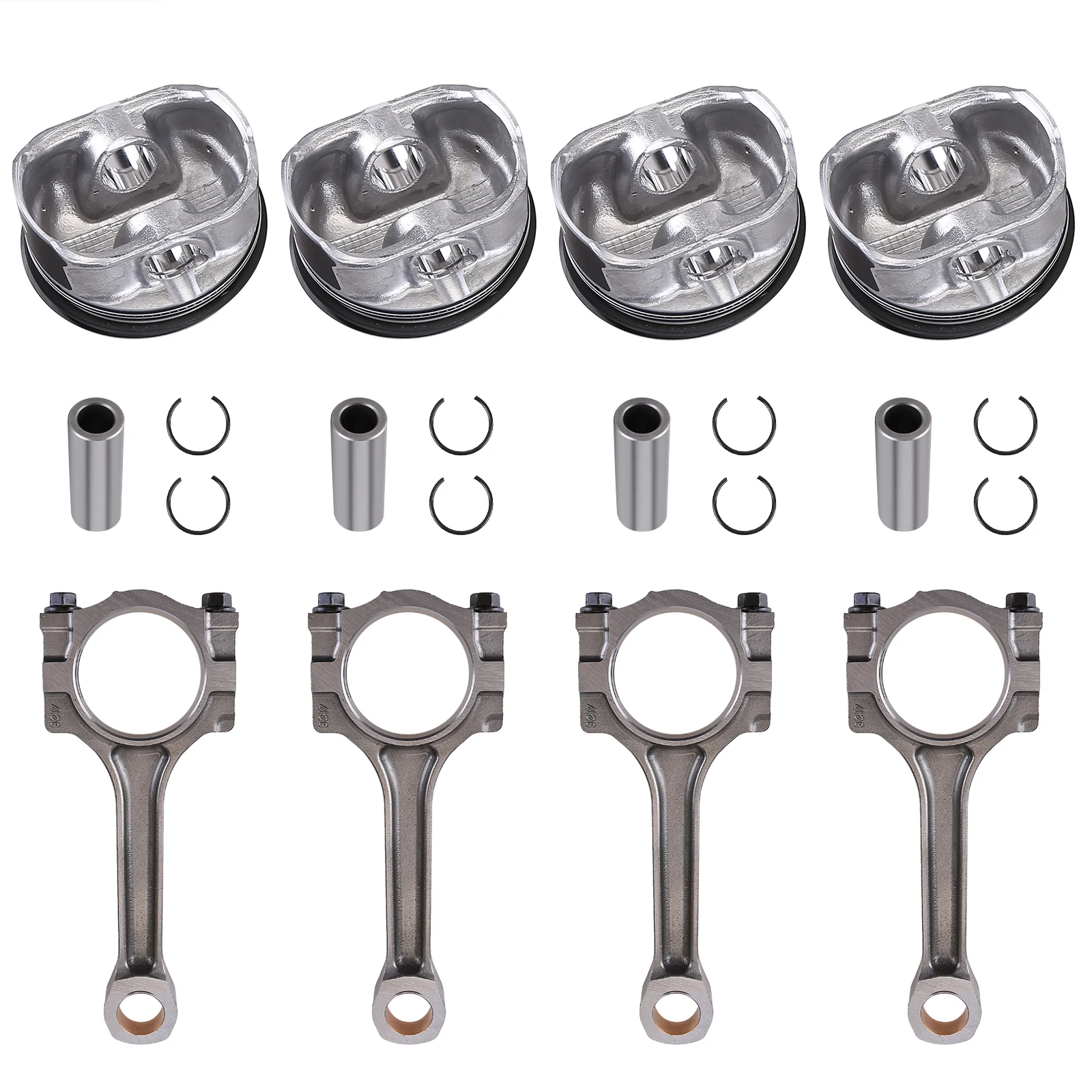 For Chevrolet Buick 2.4L piston kit (with pin and ring) + bevel connecting rod set four-piece set 12578324
For Chevrolet Buick 2.4L piston kit (with pin and ring) + bevel connecting rod set four-piece set 12578324
