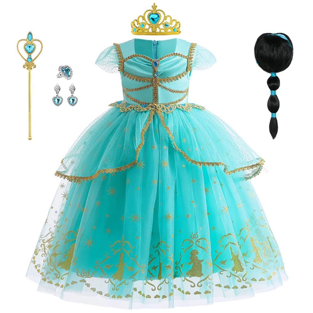 2025 Girls Carnival role-paly Costume Play Arabian Princess Dress and wig Girls Birthday Party Fancy Jasmine girls Dress Perform
2025 Girls Carnival role-paly Costume Play Arabian Princess Dress and wig Girls Birthday Party Fancy Jasmine girls Dress Perform