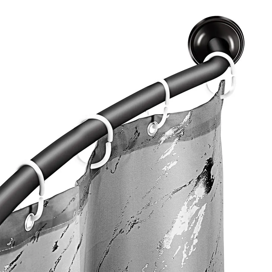 Black Curved Shower Curtain Rod, 4272 Inches Shower Curtain Rod for Bathroom and Bathtub, Extra Space Rustproof Expandable Stain
Black Curved Shower Curtain Rod, 4272 Inches Shower Curtain Rod for Bathroom and Bathtub, Extra Space Rustproof Expandable Stain
