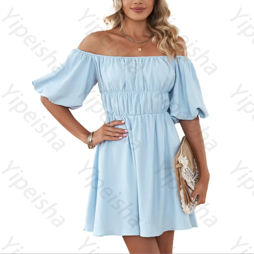 Customized Sexy Off Shoulder Puff Short Sleeves Pleat Cocktail Dresses Elegant Celebrity Dress Exquisite Prom Party Gowns Women
Customized Sexy Off Shoulder Puff Short Sleeves Pleat Cocktail Dresses Elegant Celebrity Dress Exquisite Prom Party Gowns Women