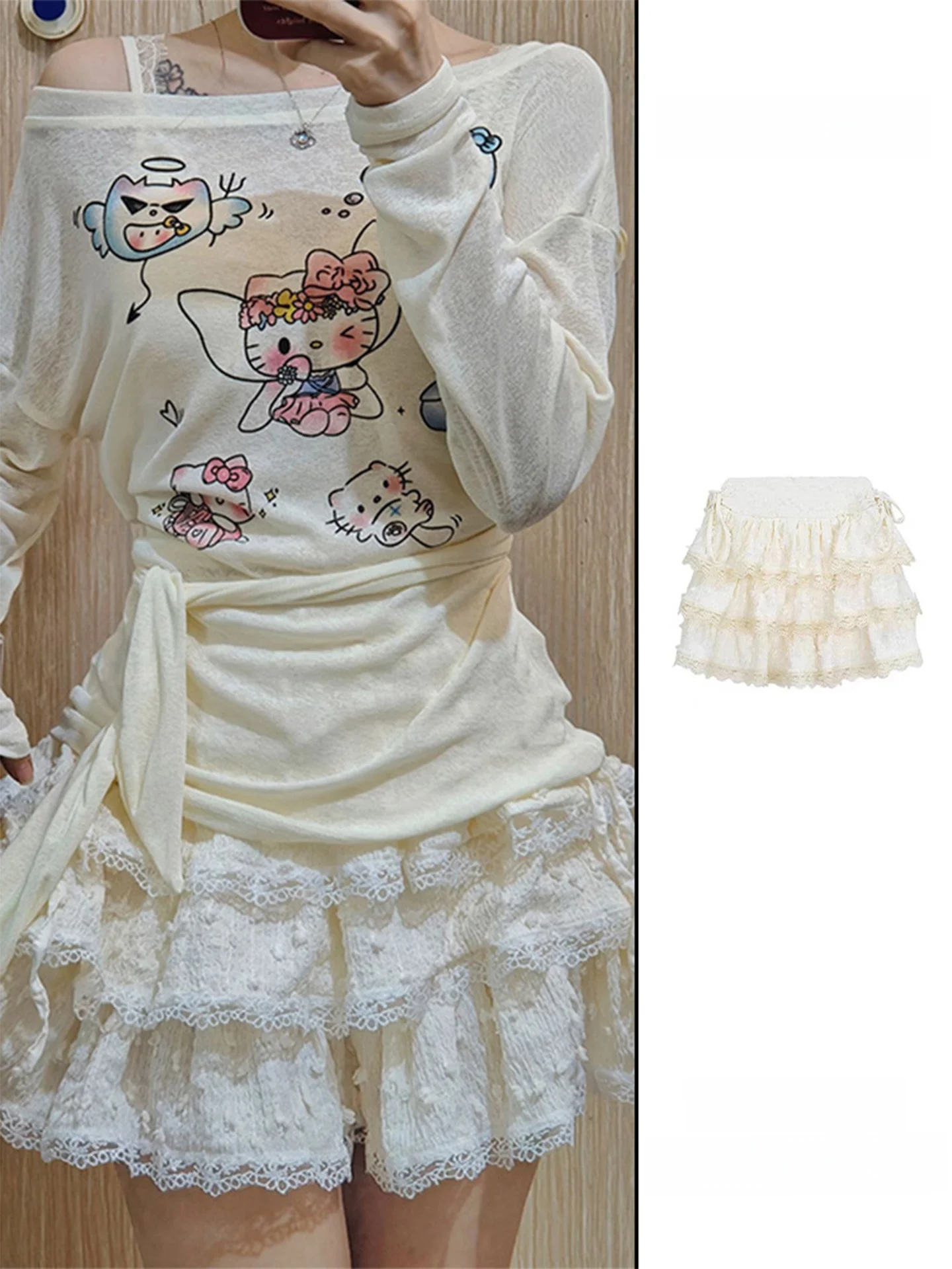 Sweet White Cake Skirt Women's Autumn Design Lace Trim Half-length Puffy Skirt High Waist Fluffy Skirt Casual Style
Sweet White Cake Skirt Women's Autumn Design Lace Trim Half-length Puffy Skirt High Waist Fluffy Skirt Casual Style