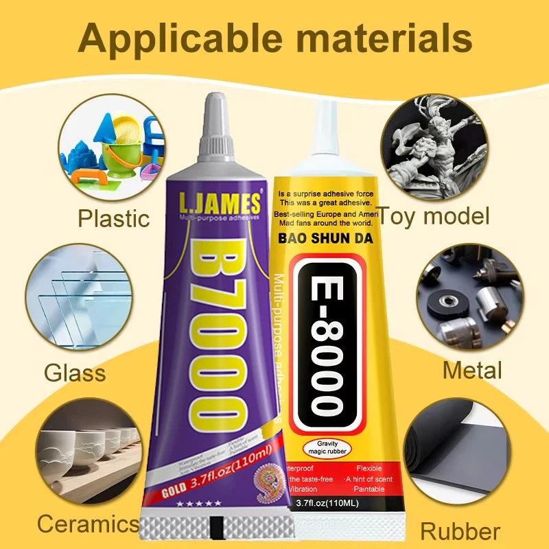 E8000 B7000 Mobile Phone Touch Screen Repair Glue Warped Screen Frame Sealant DIY Universal Household Sealant 15/25/50/110ml
E8000 B7000 Mobile Phone Touch Screen Repair Glue Warped Screen Frame Sealant DIY Universal Household Sealant 15/25/50/110ml