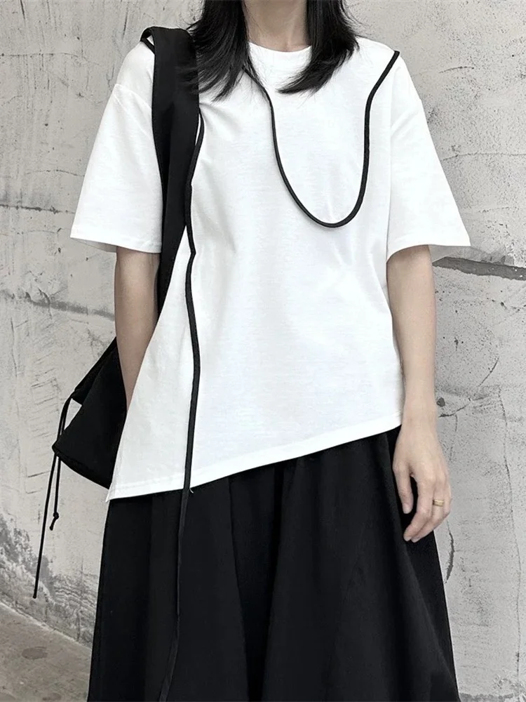 Loose Fit Dark Mountain Short Sleeve T-Shirt round Neck Design Summer Style Personality Slimming Top Japanese Style Cotton Tee
Loose Fit Dark Mountain Short Sleeve T-Shirt round Neck Design Summer Style Personality Slimming Top Japanese Style Cotton Tee