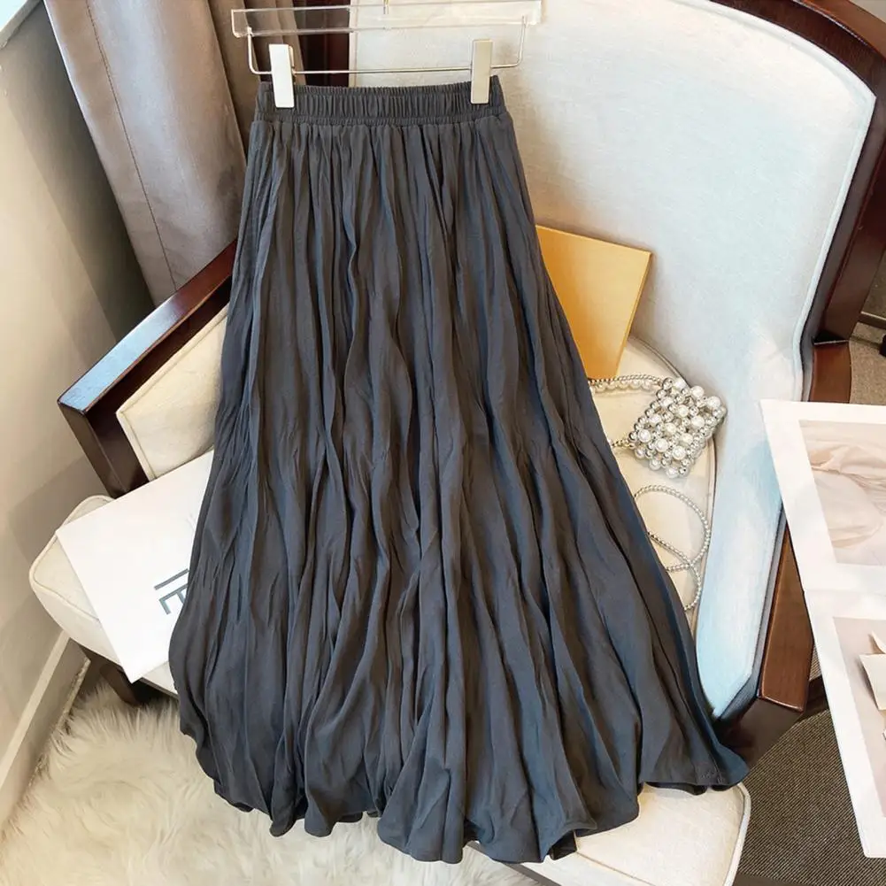 High Waist Hem Skirt Breathable Solid Color Pleated Skirt Elastic High Waist A-line Streetwear for Women with Hem Summer Fashion
High Waist Hem Skirt Breathable Solid Color Pleated Skirt Elastic High Waist A-line Streetwear for Women with Hem Summer Fashion