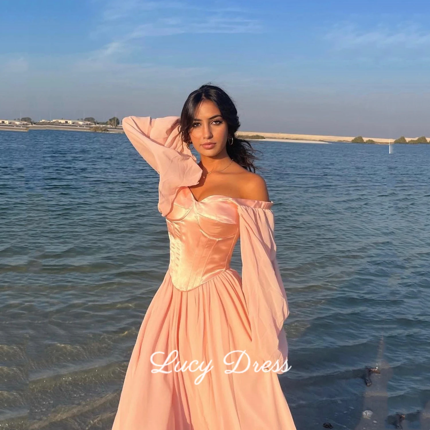Lucy Customized Pink Women Evening Dress Woman Dresses Gala Long Prom Dresses 2025 Special Occasion Dress Ball Gowns Party New
Lucy Customized Pink Women Evening Dress Woman Dresses Gala Long Prom Dresses 2025 Special Occasion Dress Ball Gowns Party New