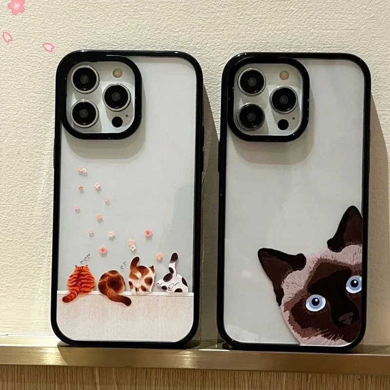 Transparent and Minimalist Cat Acrylic Phone Case Cover for IPhone 11 12 13 14 15 16 Pro Max Case for IPhone 16 Pro Max
Transparent and Minimalist Cat Acrylic Phone Case Cover for IPhone 11 12 13 14 15 16 Pro Max Case for IPhone 16 Pro Max