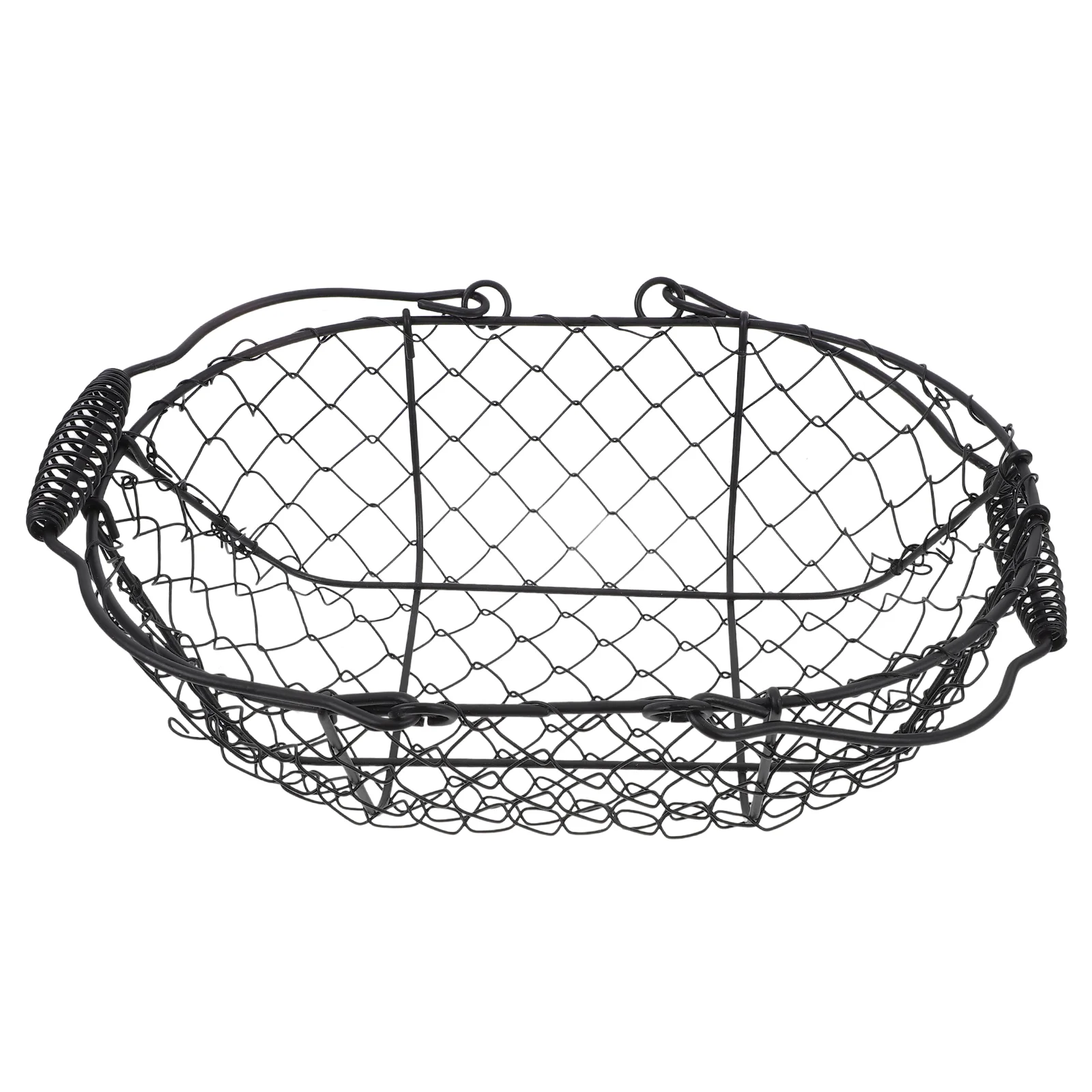 Iron Storage Basket for Eggs Woven Wire Handle Farmhouse Decor Metal Gathering Baskets Home ganization Miscellaneous
Iron Storage Basket for Eggs Woven Wire Handle Farmhouse Decor Metal Gathering Baskets Home ganization Miscellaneous