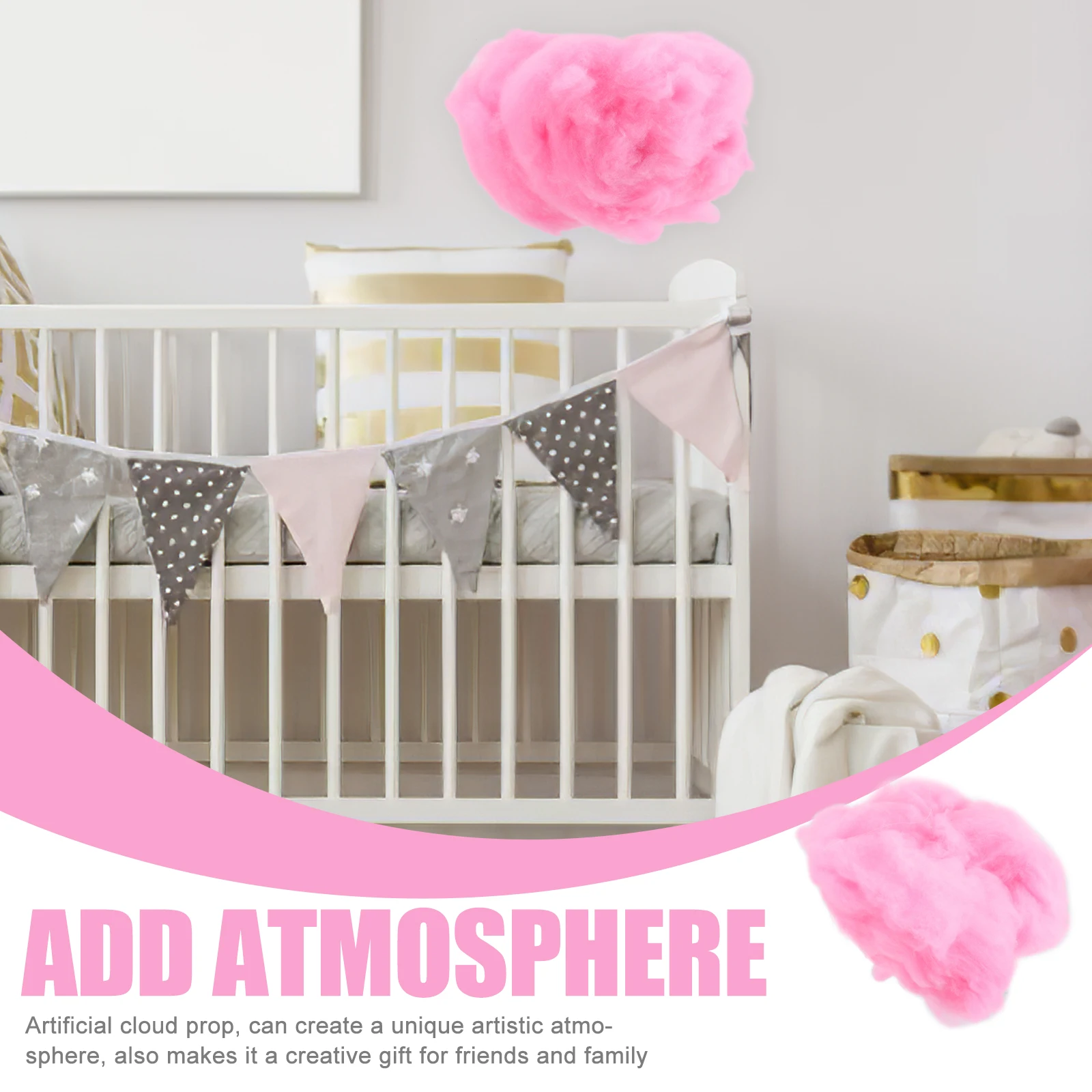 2pcs Clouds Hanging Decor Colorful Artificial Cotton Ceiling Shower Nursery DIY Festive Home Accessories
2pcs Clouds Hanging Decor Colorful Artificial Cotton Ceiling Shower Nursery DIY Festive Home Accessories