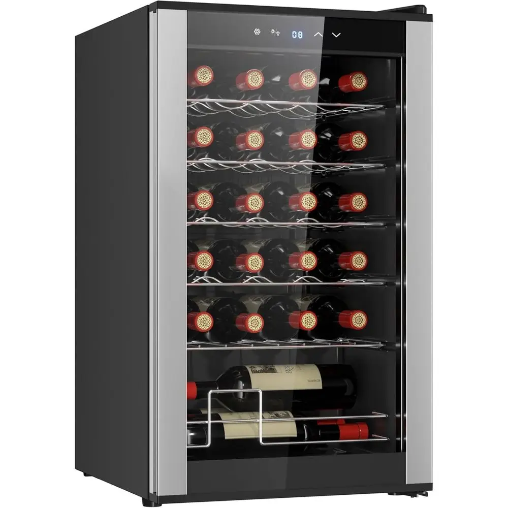 24 Bottle Wine Cooler Black Compror Wine ridge | 2.4 cu t (68 L) reestanding Wine Cellar | Red White & Sparkling Wine Storage |
24 Bottle Wine Cooler Black Compror Wine ridge | 2.4 cu t (68 L) reestanding Wine Cellar | Red White & Sparkling Wine Storage |