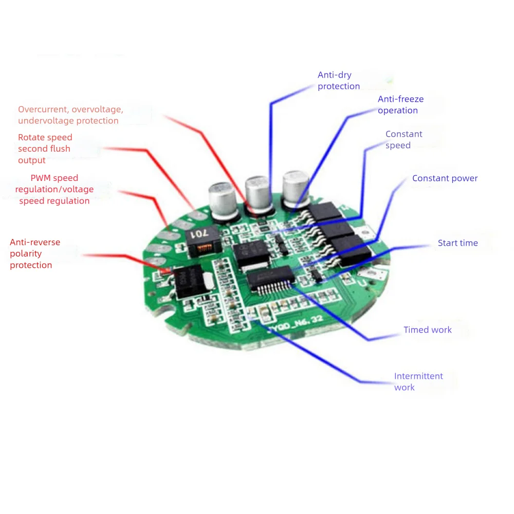DC12-24V BLDC Brushless Motor Drive Module 3A Motor Governor Water Pump PWM Control Speed Regulator DC Motor Speed Controller
DC12-24V BLDC Brushless Motor Drive Module 3A Motor Governor Water Pump PWM Control Speed Regulator DC Motor Speed Controller