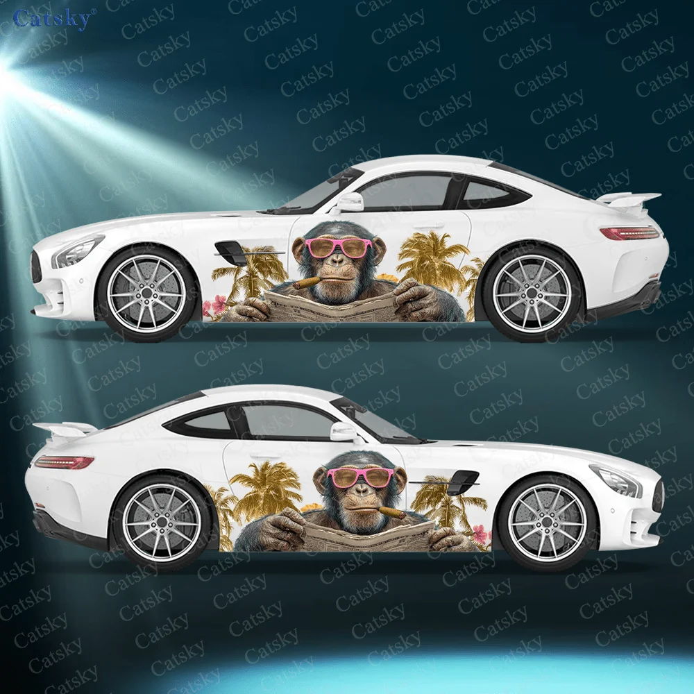 2pcs Gorilla with sunglasses reading Car Side Wrap, Self-Adhesive PVC Waterproof & Scratch-Resistant Sticker, Car Accessory Gift
2pcs Gorilla with sunglasses reading Car Side Wrap, Self-Adhesive PVC Waterproof & Scratch-Resistant Sticker, Car Accessory Gift