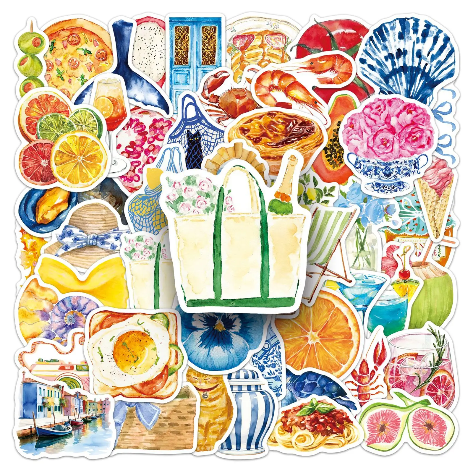 50Pcs Mediterranean Stickers Retro Vinyl Decals For Laptop Scrapbook Luggage Guitar Helmet DIY Graffiti Aesthetic Stickers
50Pcs Mediterranean Stickers Retro Vinyl Decals For Laptop Scrapbook Luggage Guitar Helmet DIY Graffiti Aesthetic Stickers