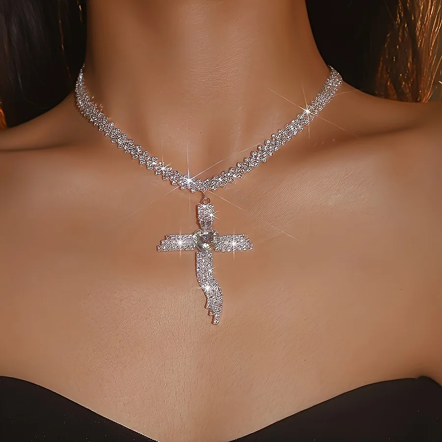 Luxurious Elegant Personalized Love Angel Cross Pendant Necklace Unisex Jewelry Prayer Jewelry Easter Gift For Women
Luxurious Elegant Personalized Love Angel Cross Pendant Necklace Unisex Jewelry Prayer Jewelry Easter Gift For Women