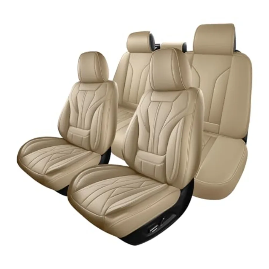 Car Seat Covers, Full-Wrap Waterproof Faux Leather with Memory Foam Lumbar port, Airbag Compatible, Universal Fit for SUV Truck
Car Seat Covers, Full-Wrap Waterproof Faux Leather with Memory Foam Lumbar port, Airbag Compatible, Universal Fit for SUV Truck