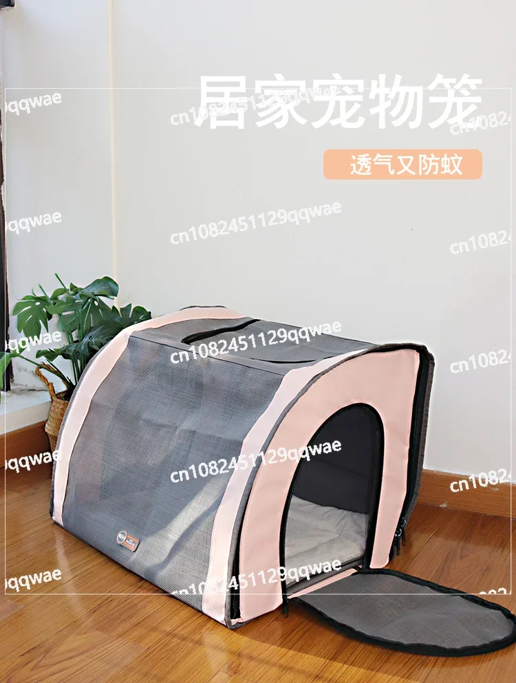 Travel car cage, anti flying hair, breathable, comfortable, foldable, convenient space compartment, cat and dog pet cage
Travel car cage, anti flying hair, breathable, comfortable, foldable, convenient space compartment, cat and dog pet cage