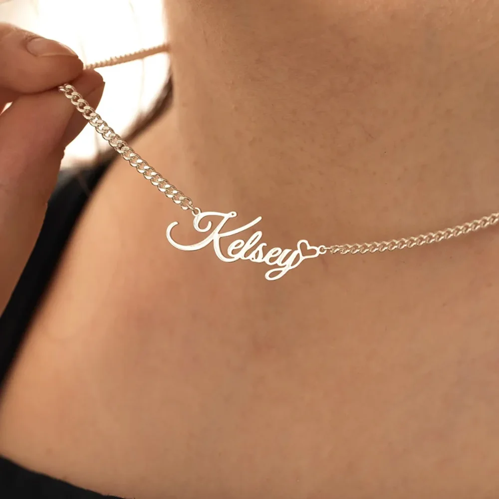Personalized Customized Name Love Necklace for Women Men Fashion Cuban Chain Stainless Steel Jewelry Exquisite Birthday Gift
Personalized Customized Name Love Necklace for Women Men Fashion Cuban Chain Stainless Steel Jewelry Exquisite Birthday Gift