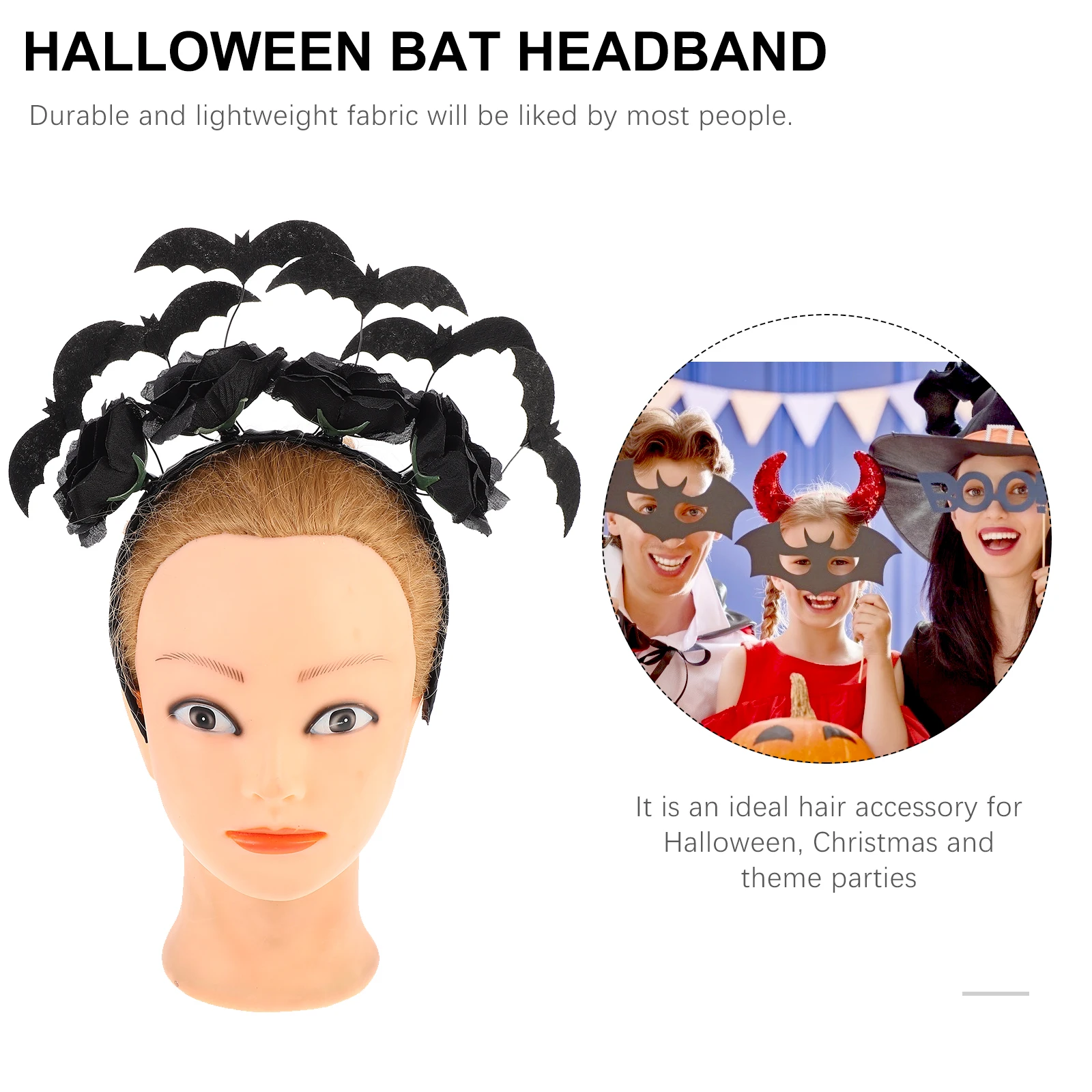 1pc Halloween Bat Headband For Girls Lightweight Hair Accessories Party Supplies Comfortable Fit Cosplay Birthday
1pc Halloween Bat Headband For Girls Lightweight Hair Accessories Party Supplies Comfortable Fit Cosplay Birthday
