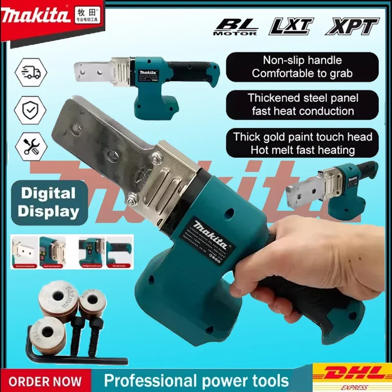 Беспроводной электрический сварочный аппарат Makita, аккумулятор 18 В, PPR, полиэтиленовый паяльник, пластиковая трубка, полипропиленовый нагревательный термоплавкий термоплавкий аппарат
Беспроводной электрический сварочный аппарат Makita, аккумулятор 18 В, PPR, полиэтиленовый паяльник, пластиковая трубка, полипропиленовый нагревательный термоплавкий термоплавкий аппарат