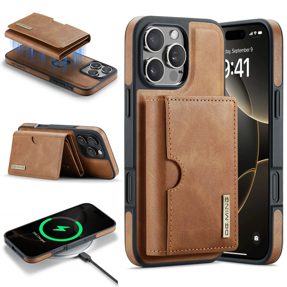 Магнитный кожаный чехол для телефона iPhone 17 Pro Max 16E 17Air 16 Pro 15 Plus 14 13 12 11 Съемный слот для карты с блокировкой RFID Кошелек
Магнитный кожаный чехол для телефона iPhone 17 Pro Max 16E 17Air 16 Pro 15 Plus 14 13 12 11 Съемный слот для карты с блокировкой RFID Кошелек