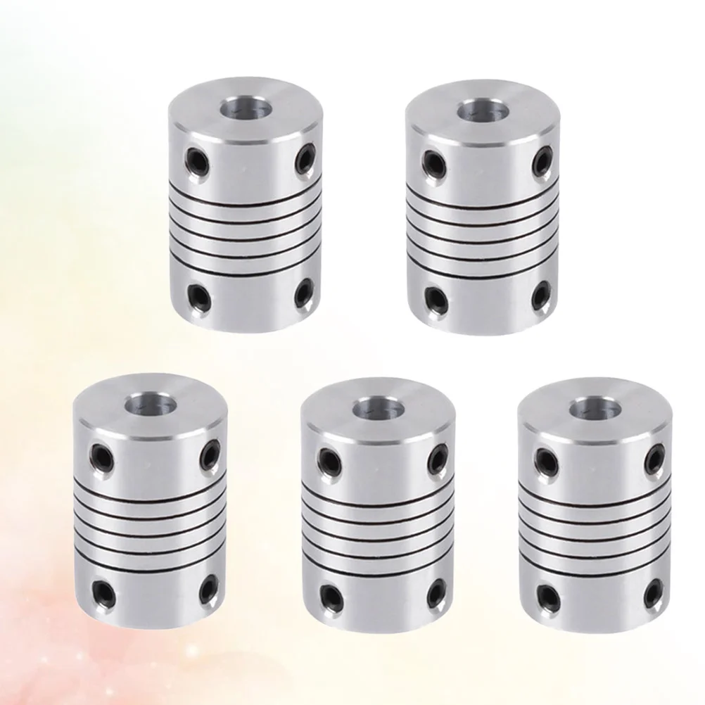 5Pcs Stepper Motor Encoder Elastic Shaft Coupler Aluminum Flexible Coupling for 3D Printer Engraving Machine 3D Printer Encoder