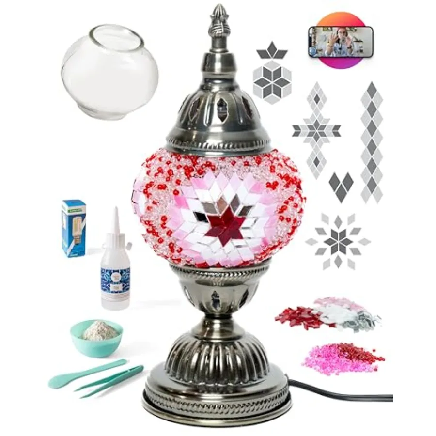 Turkish Mosaic Lamp Kit DIY Glass Decorative Table Bedside Night Light Tabletop for Living Room Bedroom Make Your Own Lamp Anti
Turkish Mosaic Lamp Kit DIY Glass Decorative Table Bedside Night Light Tabletop for Living Room Bedroom Make Your Own Lamp Anti