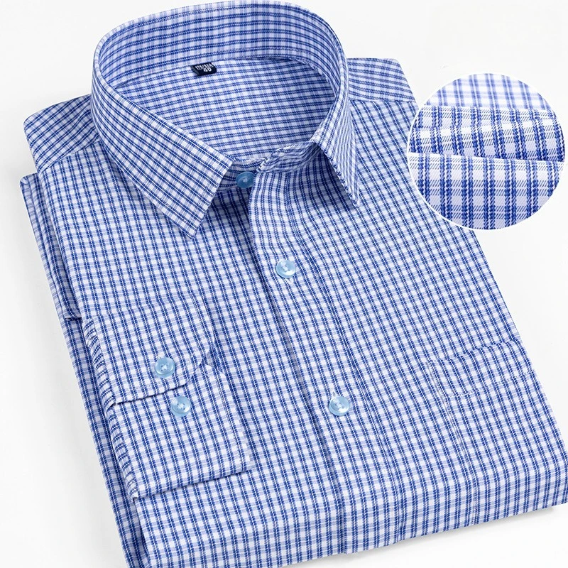 Men Formal Shirt Long Sleeve Office Solid Color Striped Business Social Men's Long Sleeved Shirt Work White Shirt Men Clothing
Men Formal Shirt Long Sleeve Office Solid Color Striped Business Social Men's Long Sleeved Shirt Work White Shirt Men Clothing