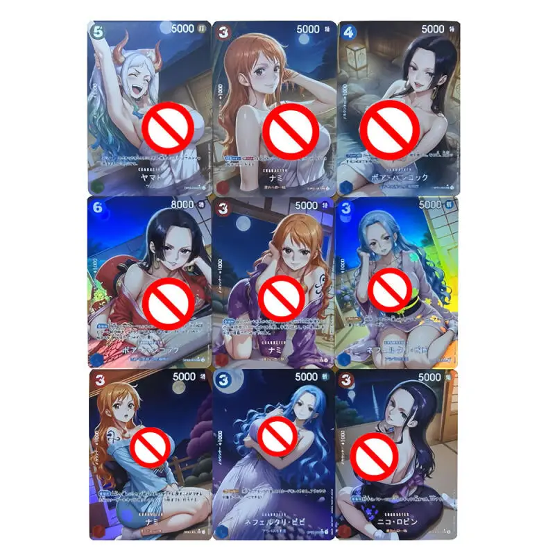 9 шт./компл. One Piece Moon Series OPCG Nami Boa Hancock Nico Robin DIY самодельные цветные флэш-карты аниме игровая коллекционная карта подарок 
9 шт./компл. One Piece Moon Series OPCG Nami Boa Hancock Nico Robin DIY самодельные цветные флэш-карты аниме игровая коллекционная карта подарок