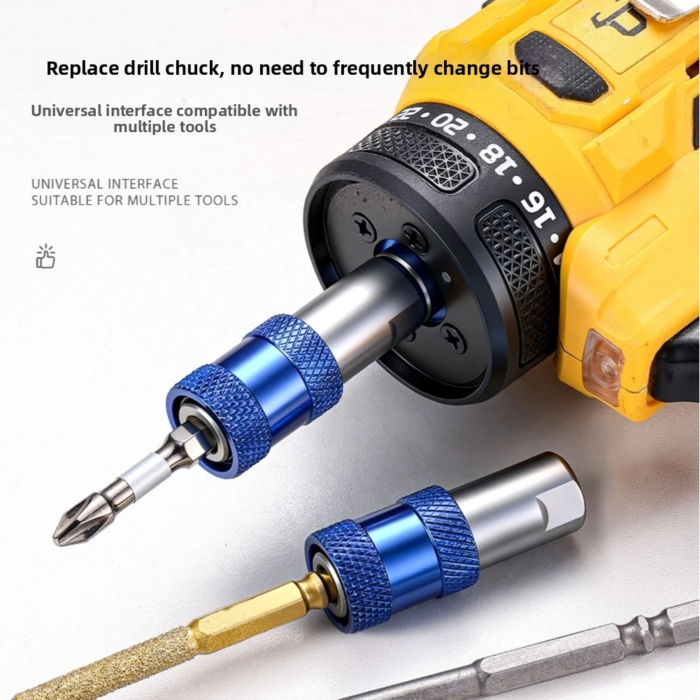6.35mm Hex Adapter Keyless Electric Drill Screwdriver Conversion Head Quick Release Drill Converter Power Tools
6.35mm Hex Adapter Keyless Electric Drill Screwdriver Conversion Head Quick Release Drill Converter Power Tools