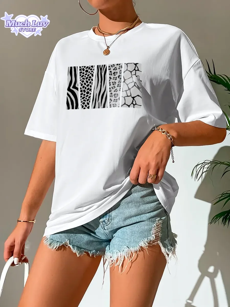 Graphic Tee Women's Clothing Pattern Printed T-shirt 100% Cotton T-shirt Summer Fashion Casual Comfy Short Sleeve Top Streetwear
Graphic Tee Women's Clothing Pattern Printed T-shirt 100% Cotton T-shirt Summer Fashion Casual Comfy Short Sleeve Top Streetwear