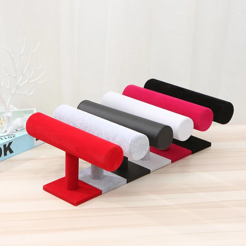 Single Tier Velvet Bracelet Chain Watch T-Bar Rack Jewelry Hard Display Stand Holder Jewelry Organizer High Qualitydisplay Stand
Single Tier Velvet Bracelet Chain Watch T-Bar Rack Jewelry Hard Display Stand Holder Jewelry Organizer High Qualitydisplay Stand