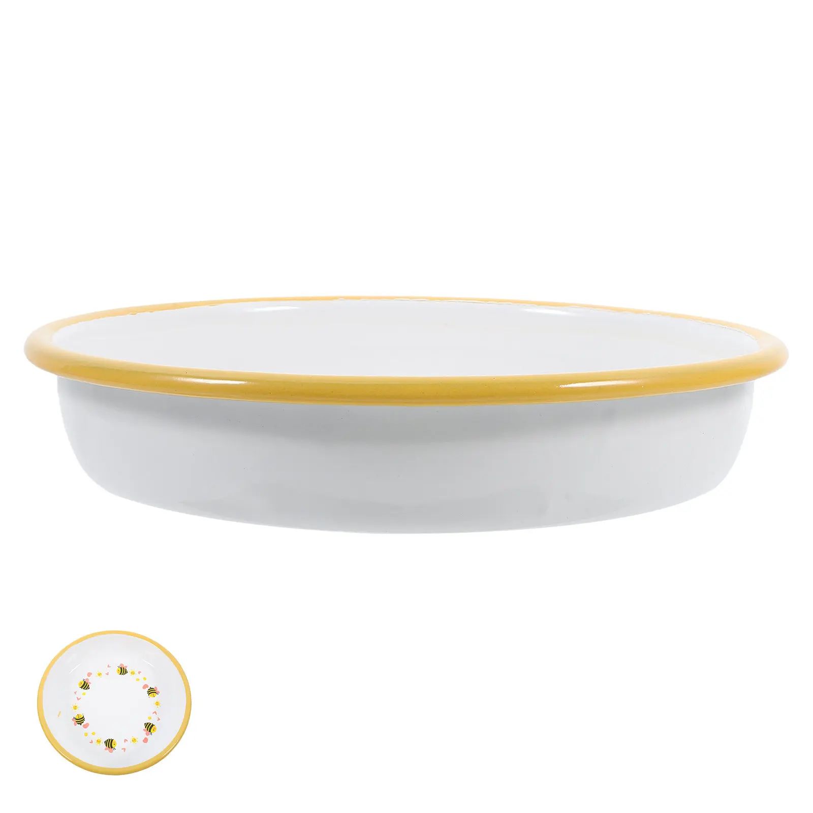 Vintage Enamel Mixing Bowl Deep Heavy Duty Enamel Basin Elegant Simple Design Easy Clean Smooth Surface for Baking Cooking
Vintage Enamel Mixing Bowl Deep Heavy Duty Enamel Basin Elegant Simple Design Easy Clean Smooth Surface for Baking Cooking