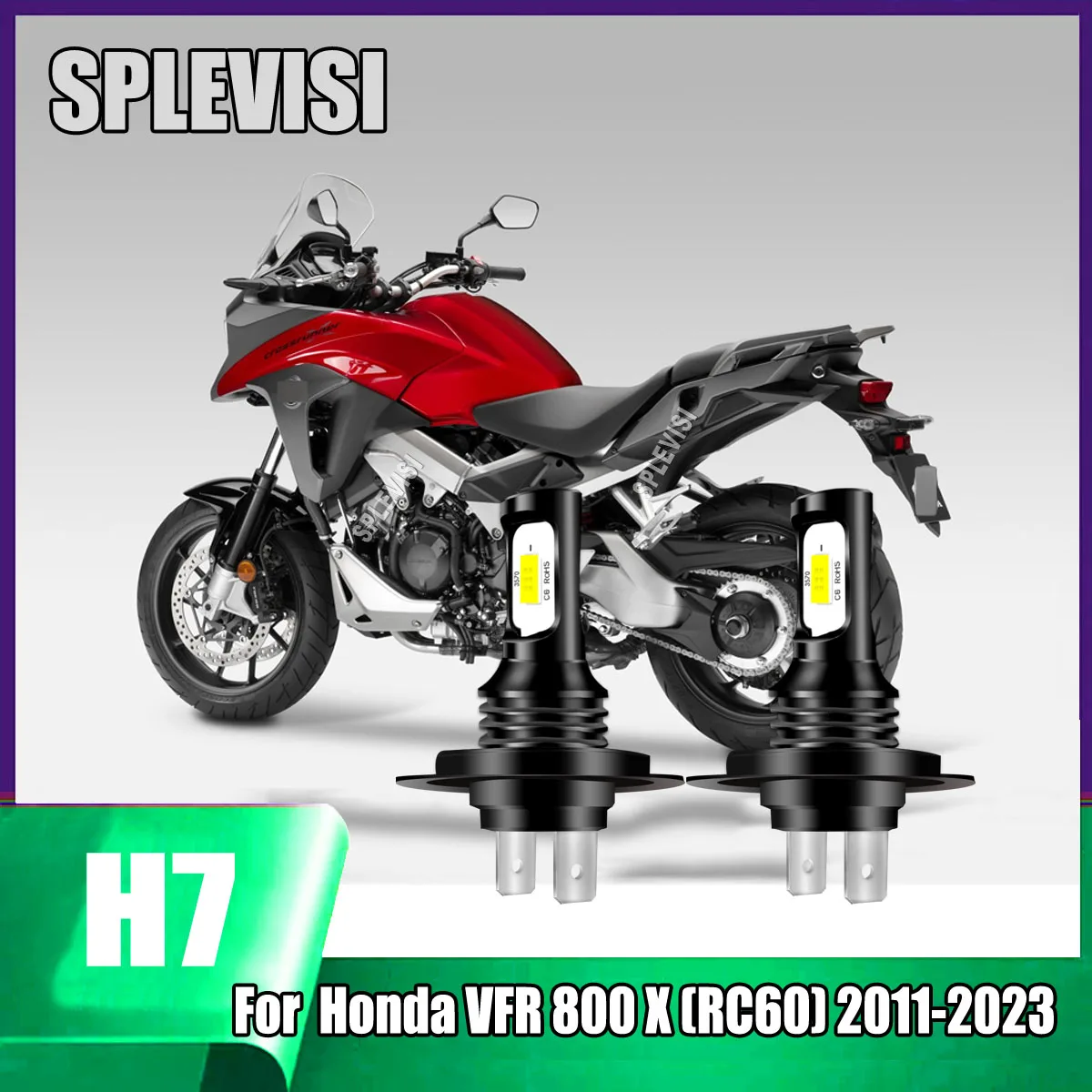 LED H7 6000K White Headlight Bulbs - make you driving along the dark smoothly For Honda VFR 800 X (RC60) 2011 2012 2013-2023
LED H7 6000K White Headlight Bulbs - make you driving along the dark smoothly For Honda VFR 800 X (RC60) 2011 2012 2013-2023