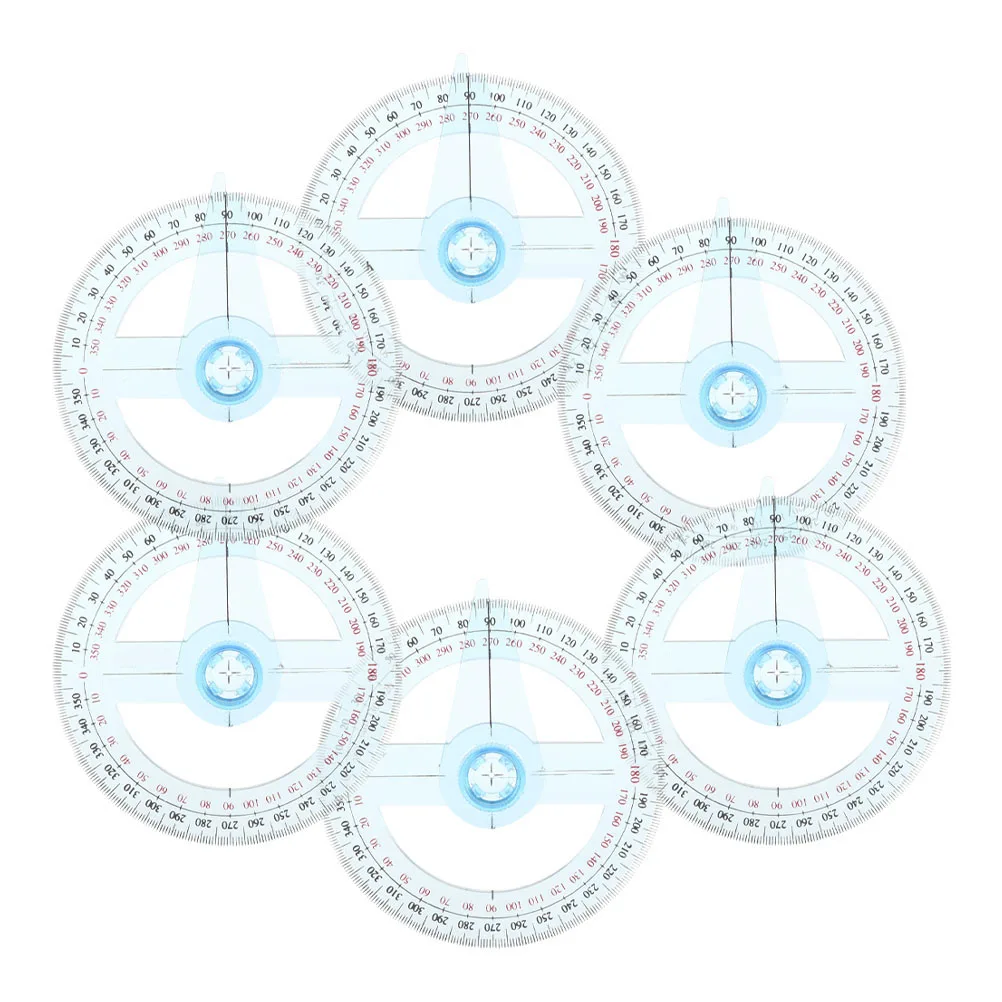 6pcs Protractor Math Ruler Clear Plastic Circle Drafting Tools Round Math Measurement Angle Goniometer Geometry
6pcs Protractor Math Ruler Clear Plastic Circle Drafting Tools Round Math Measurement Angle Goniometer Geometry