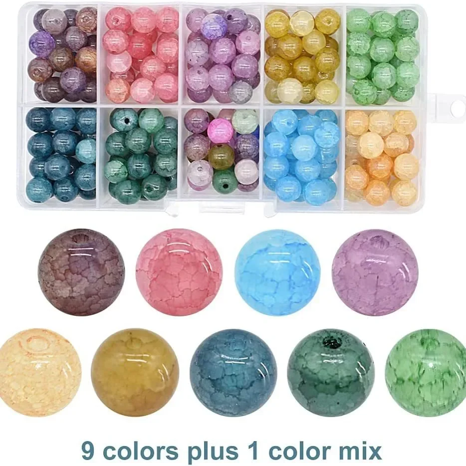 10 Lattice Popcorn Jade Crystal Crack Glass DIY Bracelet Kit Clay Beads Kit for Jewelry Making
10 Lattice Popcorn Jade Crystal Crack Glass DIY Bracelet Kit Clay Beads Kit for Jewelry Making