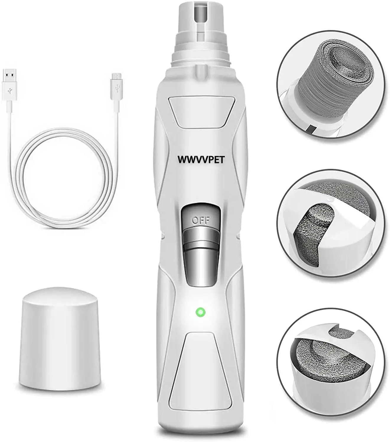 Pet Grooming Tools Rechargeable USB Nail Clippers Electric Pet Nail Trimmer Dog Nail Grinder
Pet Grooming Tools Rechargeable USB Nail Clippers Electric Pet Nail Trimmer Dog Nail Grinder