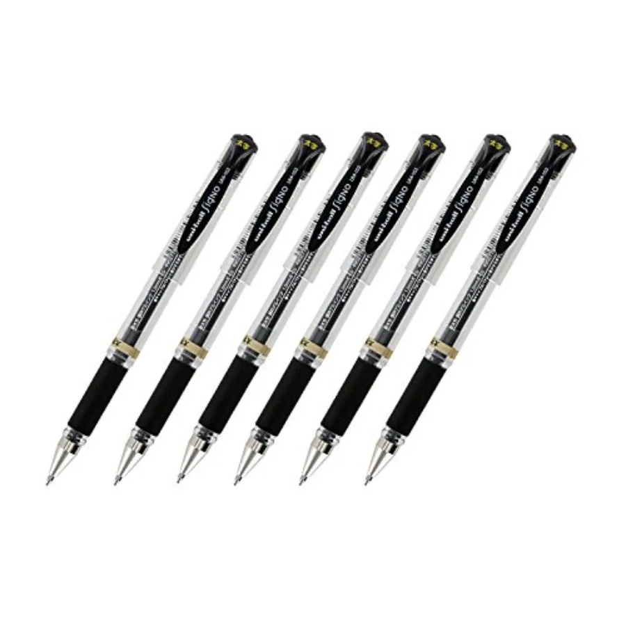 Signo UM-153 Gel Ink Rollerball Pen, 1.0mm, Broad Point, Black Ink, Pack of 6
Signo UM-153 Gel Ink Rollerball Pen, 1.0mm, Broad Point, Black Ink, Pack of 6