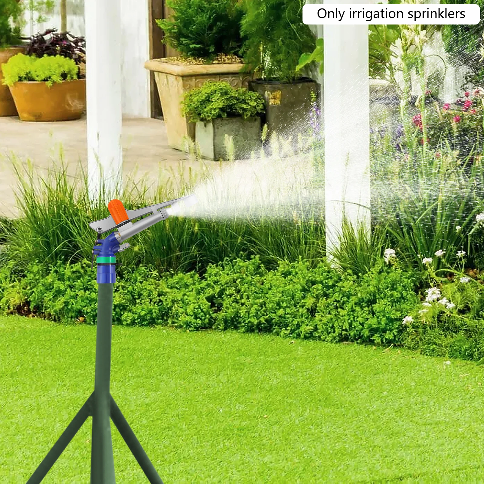 Farm Irrigation Sprinkler 2.62in, Copper Core Cast Steel Nozzle, Agricultural Irrigation Spray Gun, 14.3-16.5m³/h, for Lawn Farm
Farm Irrigation Sprinkler 2.62in, Copper Core Cast Steel Nozzle, Agricultural Irrigation Spray Gun, 14.3-16.5m³/h, for Lawn Farm