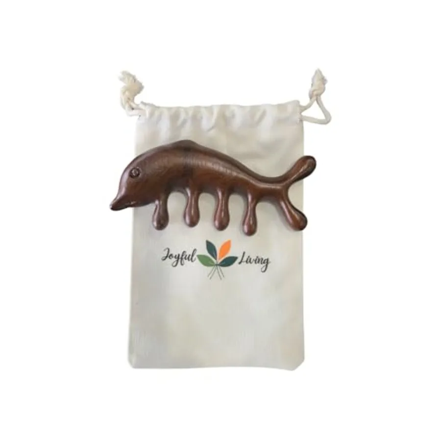 Wooden Gua Sha Scalp Massage Comb, Wide Tooth, Sandalwood Traditional Design, Hair and Body Massager
Wooden Gua Sha Scalp Massage Comb, Wide Tooth, Sandalwood Traditional Design, Hair and Body Massager