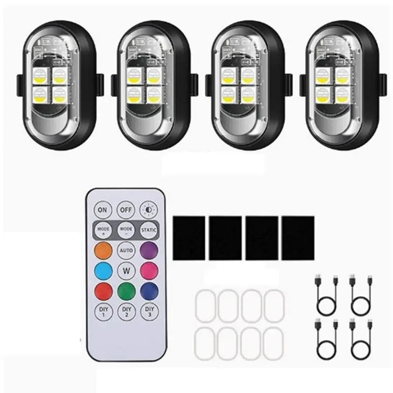 Efficientt-RGB LED Flash Position Light Motorcycle Car Strobe Wireless Light Aircraft Helicopter Warning Lights Accessories
Efficientt-RGB LED Flash Position Light Motorcycle Car Strobe Wireless Light Aircraft Helicopter Warning Lights Accessories