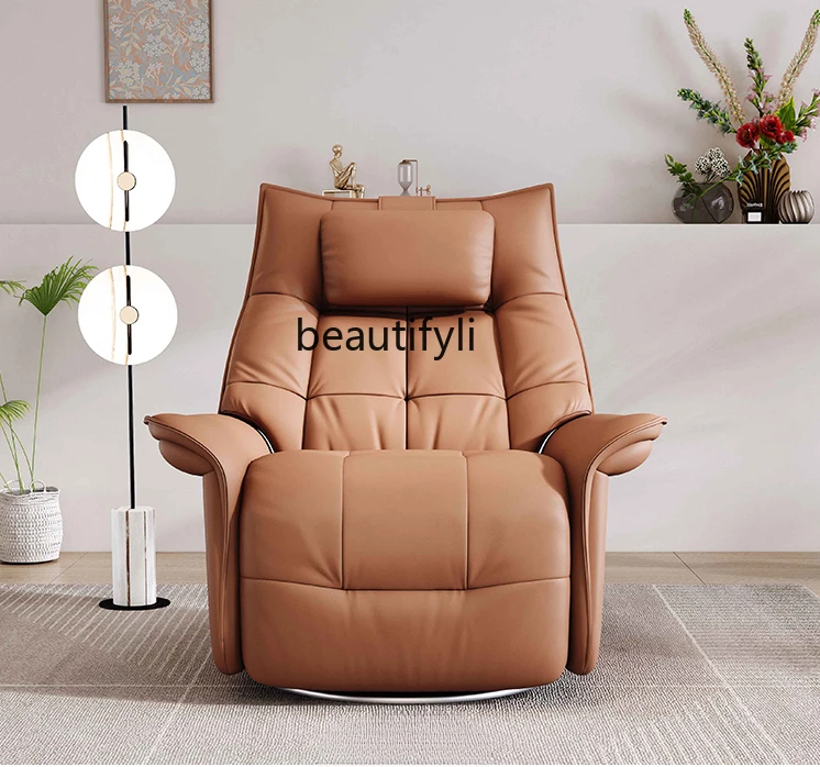 Single Sofa Leather Retractable Electric Multifunctional Recliner Living Room Leisure Lazy Bone Chair
Single Sofa Leather Retractable Electric Multifunctional Recliner Living Room Leisure Lazy Bone Chair