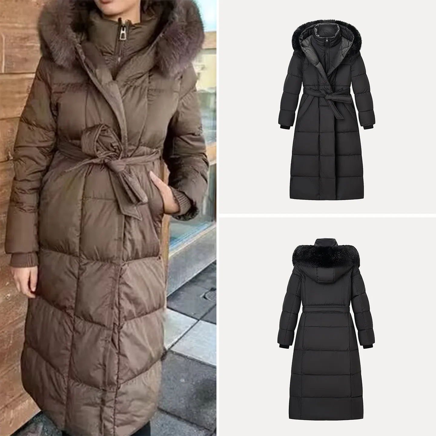 Новинка зимы 2025, женское длинное пальто с капюшоном и поясом, простая модная верхняя одежда, прямой крой, другой материал 00%
Новинка зимы 2025, женское длинное пальто с капюшоном и поясом, простая модная верхняя одежда, прямой крой, другой материал 00%