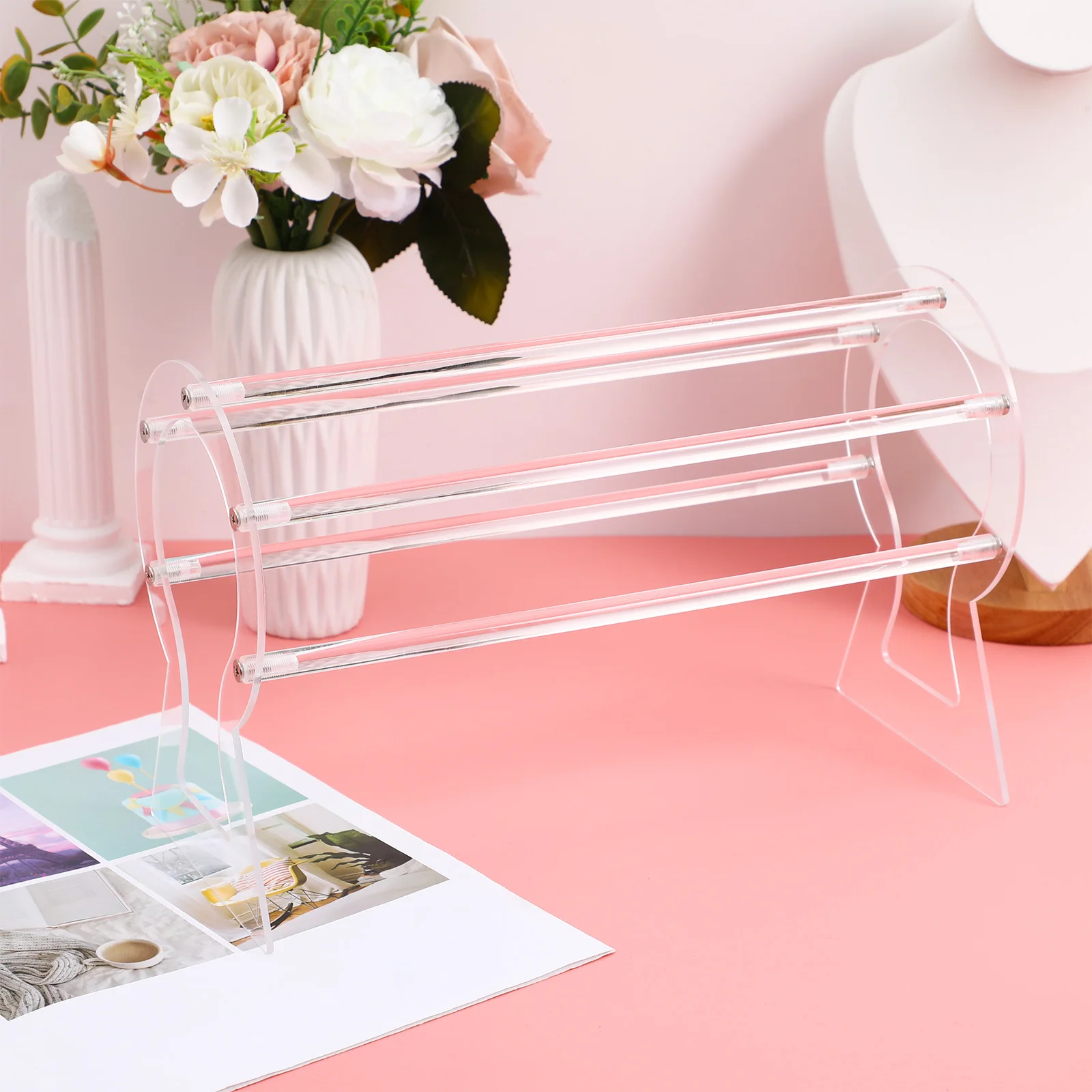 Держатель для ленты для волос, подставка для повязки на голову, органайзер для аксессуаров для волос, стеллаж для хранения ювелирных изделий, подставка для головных уборов
Держатель для ленты для волос, подставка для повязки на голову, органайзер для аксессуаров для волос, стеллаж для хранения ювелирных изделий, подставка для головных уборов