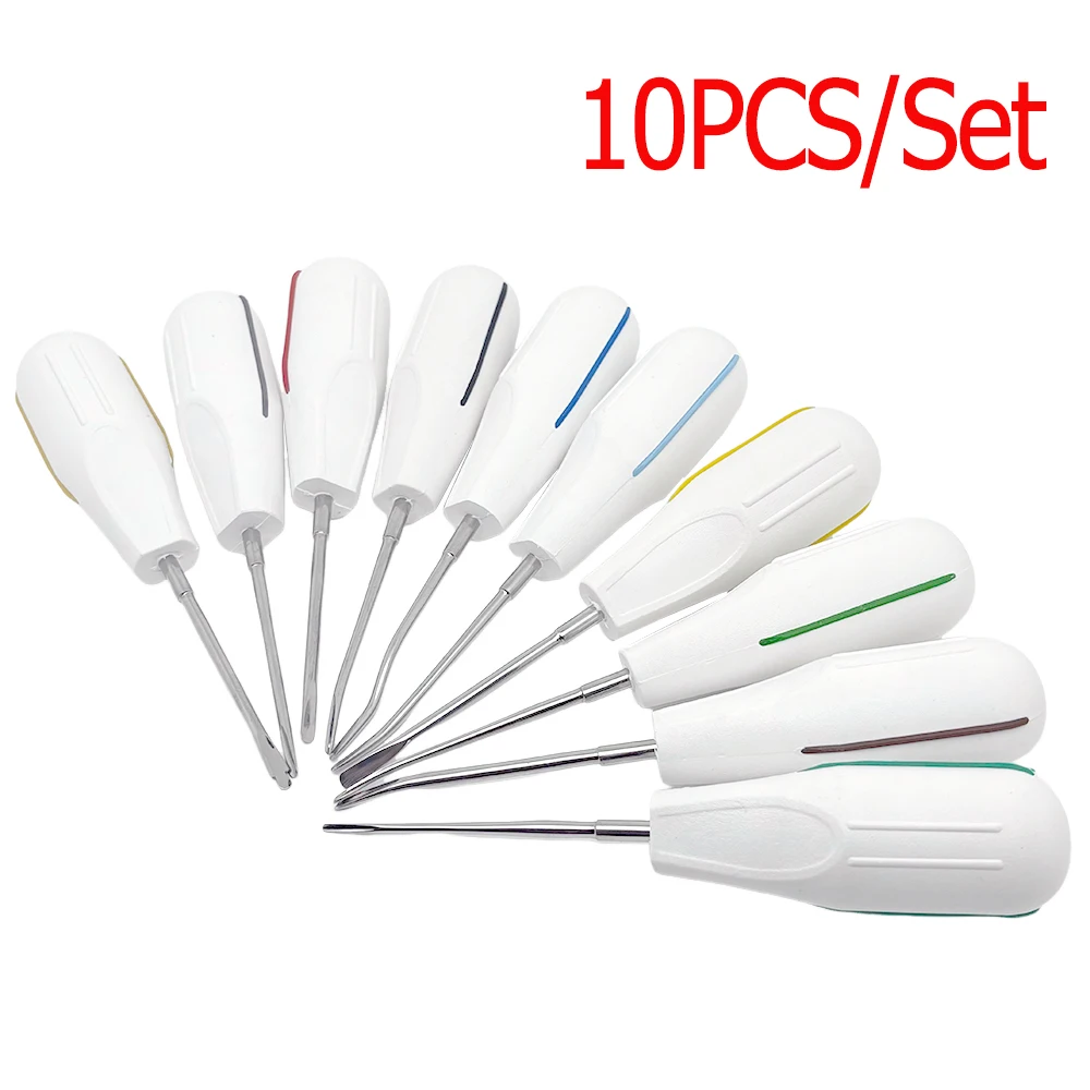 10Pcs/Set Dental Luxating Lift Curved Root Elevator Kit Dentistry Surgical Minimally Invasive Tooth Elevator
10Pcs/Set Dental Luxating Lift Curved Root Elevator Kit Dentistry Surgical Minimally Invasive Tooth Elevator