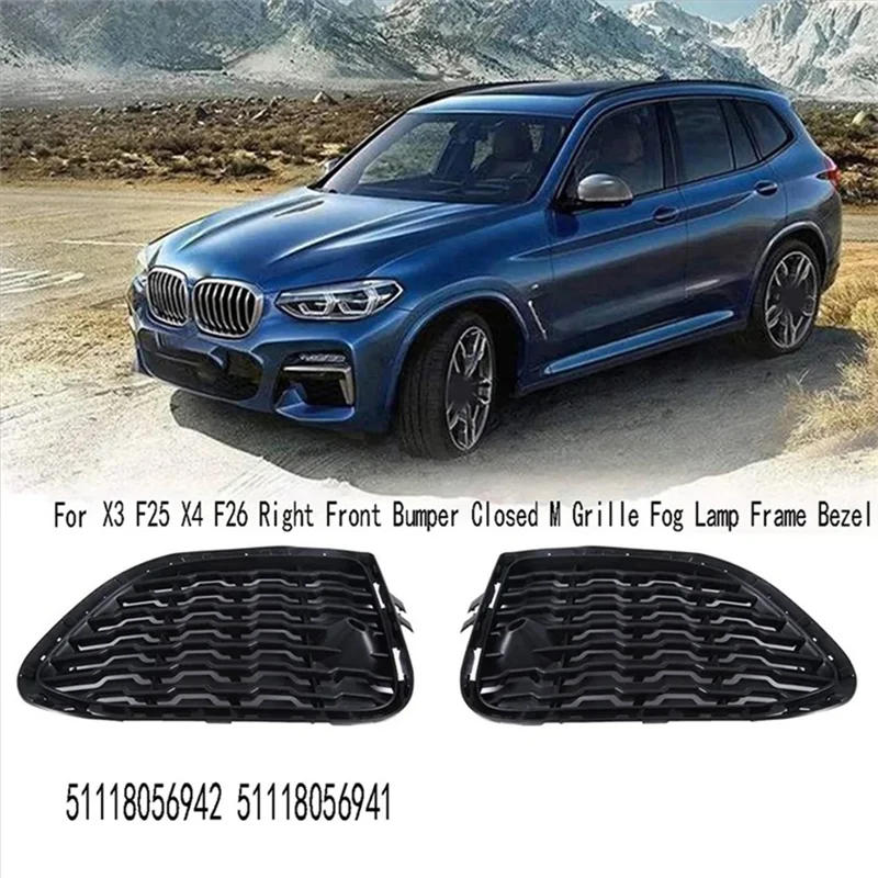 AB56-Fog Lamp Frame Bezel Fog Lamp Grille Cover Fog Lamp Frame For BMW 51118056941 51118056942 Front Bumper Closed M Grille
AB56-Fog Lamp Frame Bezel Fog Lamp Grille Cover Fog Lamp Frame For BMW 51118056941 51118056942 Front Bumper Closed M Grille