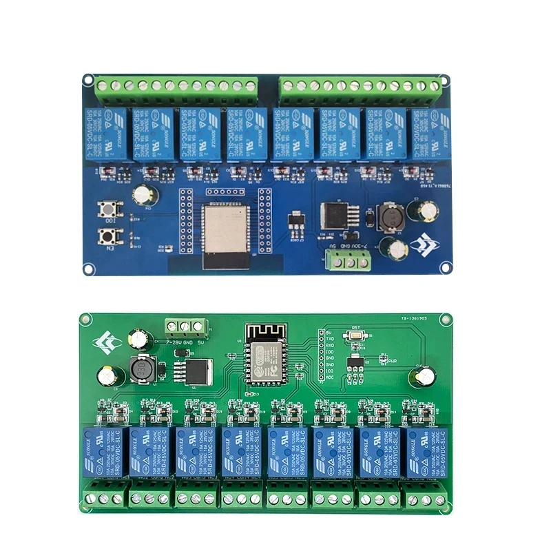 ESP8266 / ESP32 WIFI 8 Channel Relay Development Board ESP-12F / ESP32-WROOM DC5V/-28V
ESP8266 / ESP32 WIFI 8 Channel Relay Development Board ESP-12F / ESP32-WROOM DC5V/-28V