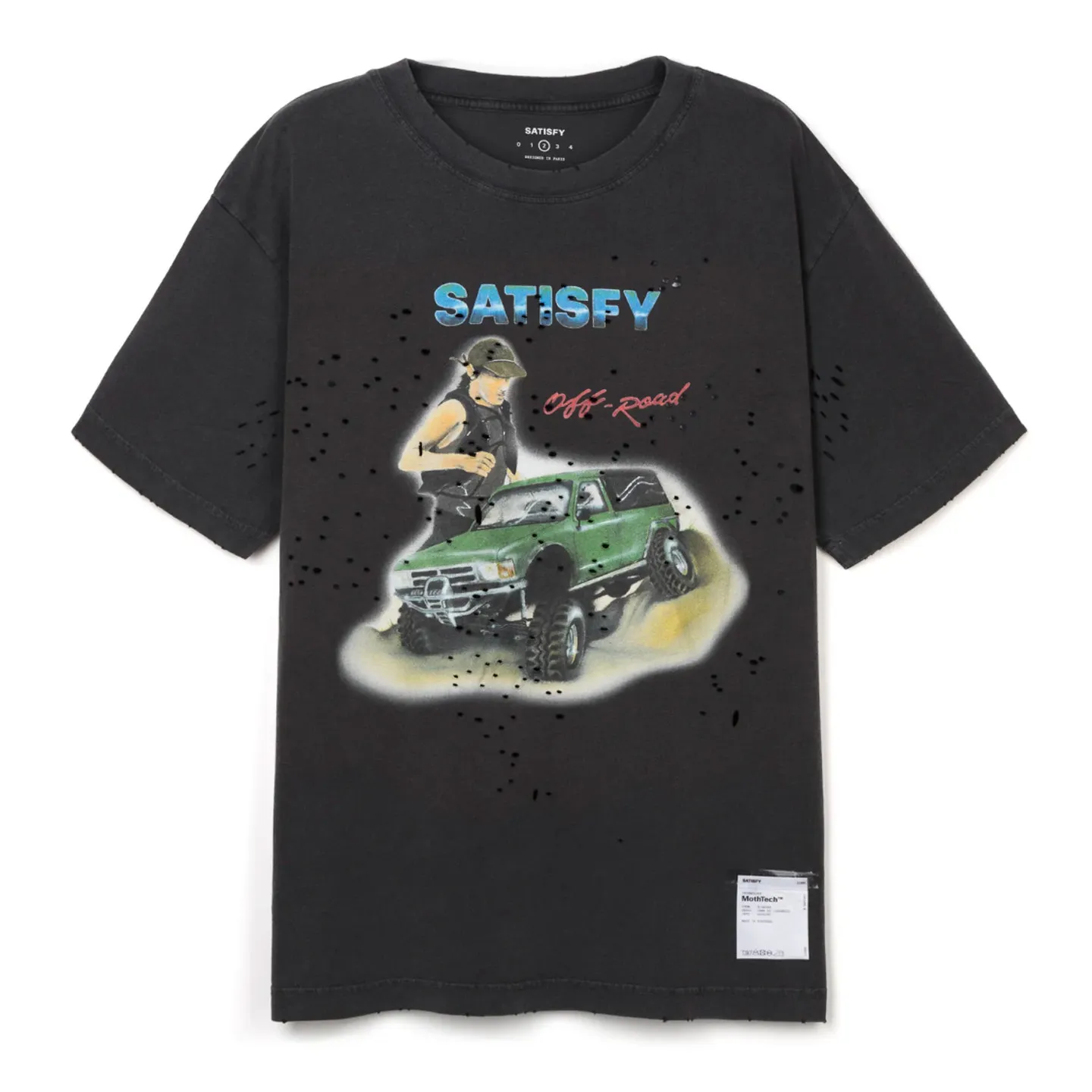 satisfy MothTech Vintage Distressed Print Round-Neck Short-Sleeve Loose-Fit Casual Sports Running Top
satisfy MothTech Vintage Distressed Print Round-Neck Short-Sleeve Loose-Fit Casual Sports Running Top